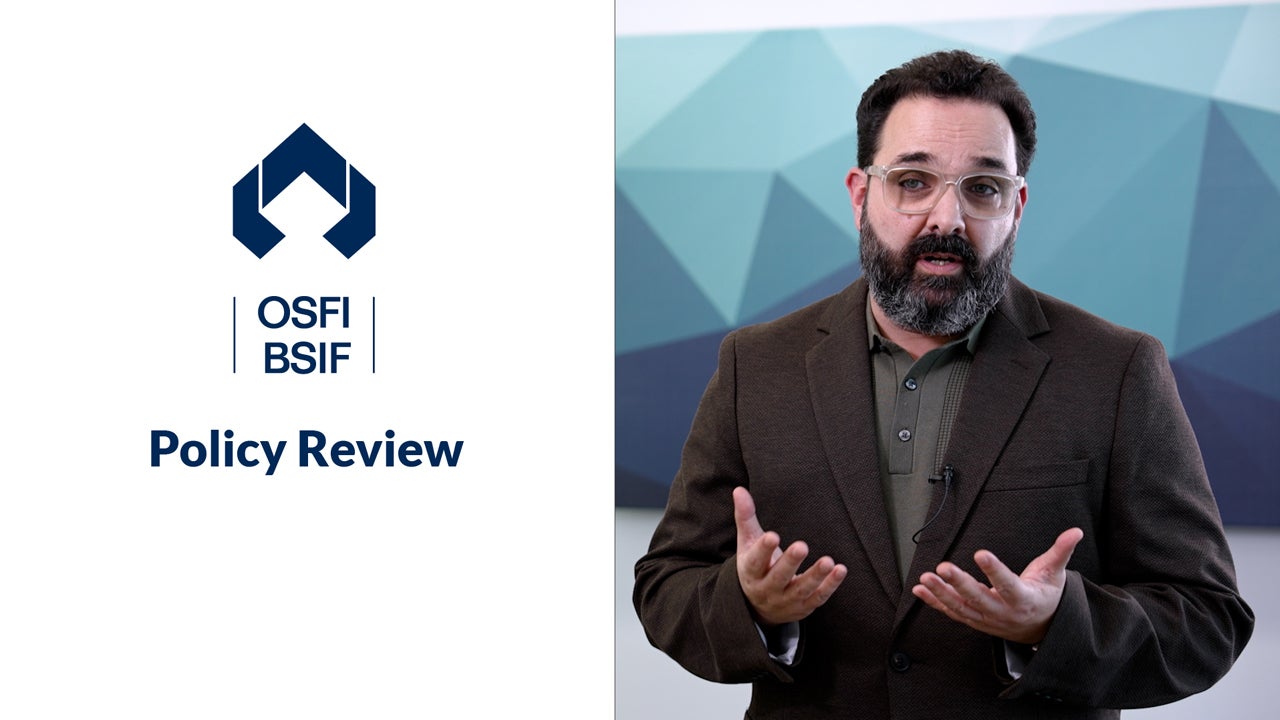 OSFI’s policy review